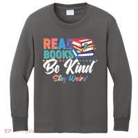 Read Books Be Kind Stay Weird Kids Long Sleeve Shirt thumb 0