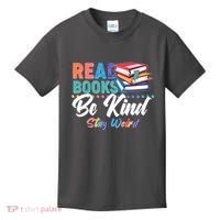Read Books Be Kind Stay Weird Kids T-Shirt thumb 0