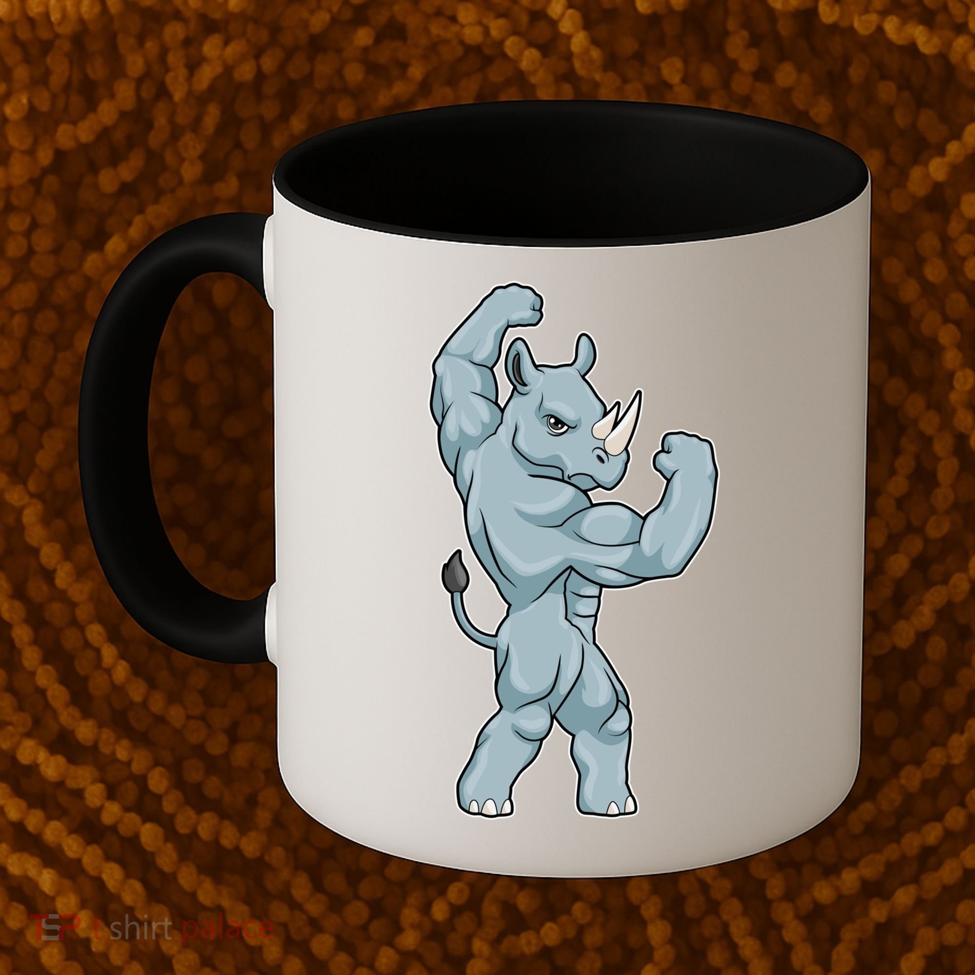 Rhino Bodybuilder Bodybuilding Sports Gift Coffee Mug