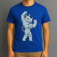 Rhino Bodybuilder Bodybuilding Sports Gift T-Shirt thumb 3