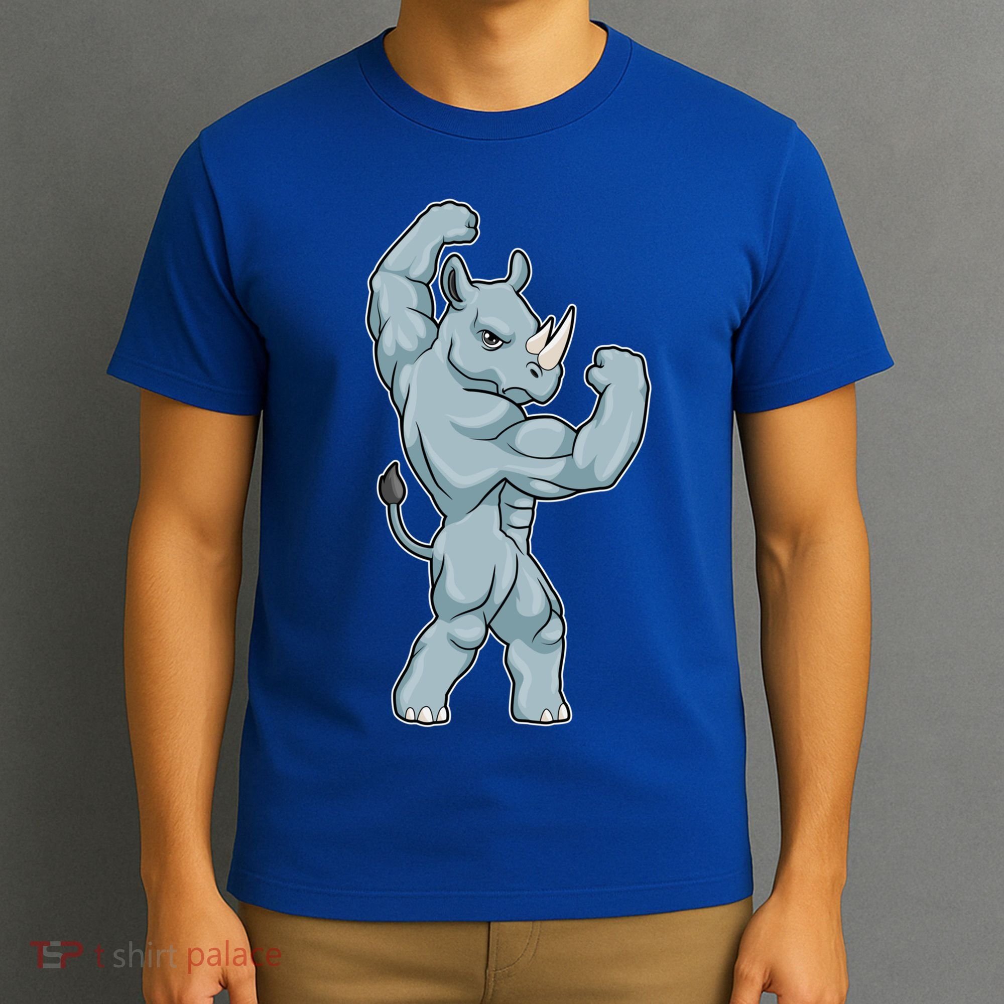 Rhino Bodybuilder Bodybuilding Sports Gift T-Shirt