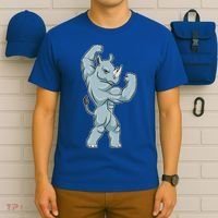 Rhino Bodybuilder Bodybuilding Sports Gift T-Shirt thumb 6