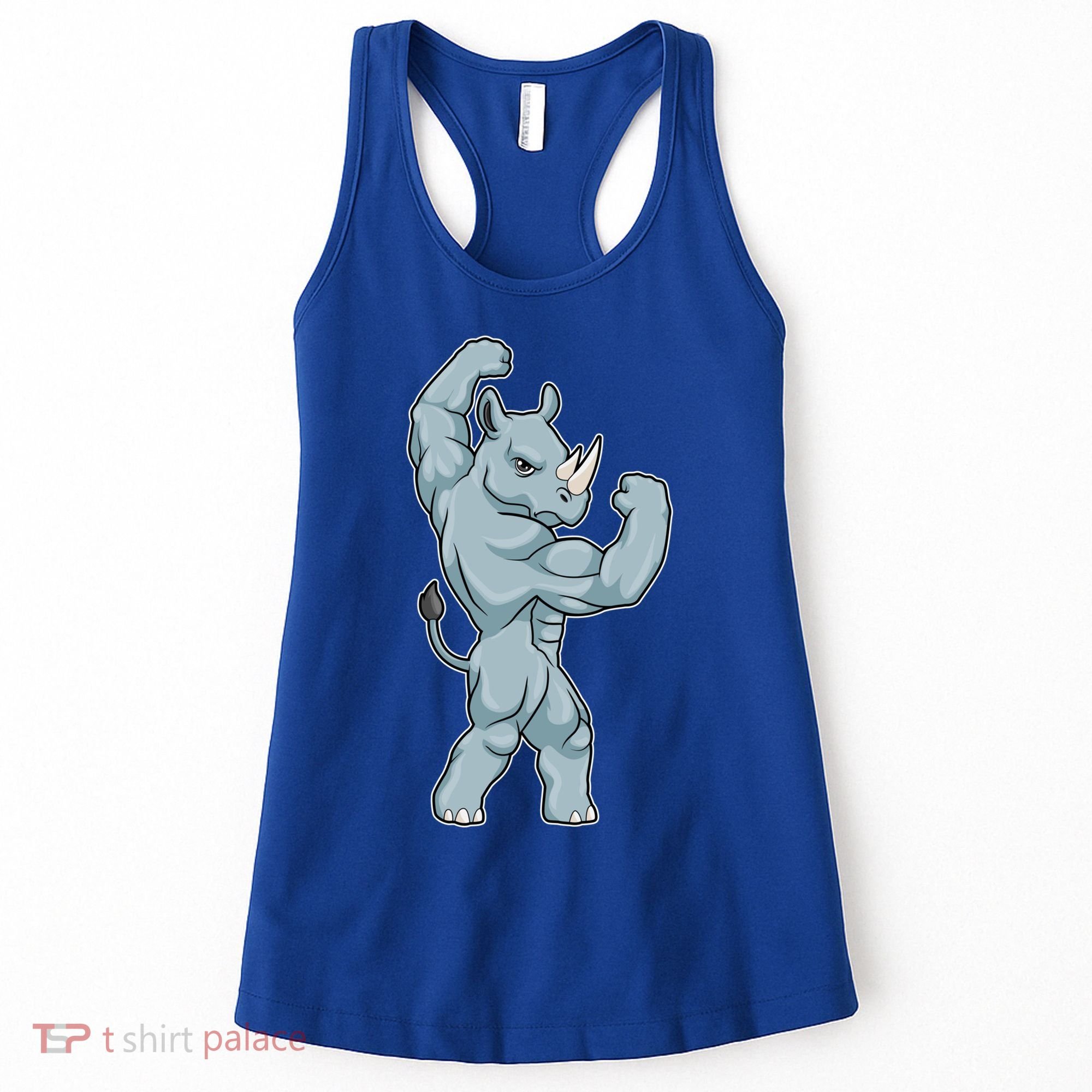 Rhino Bodybuilder Bodybuilding Sports Gift Women's Tank Top