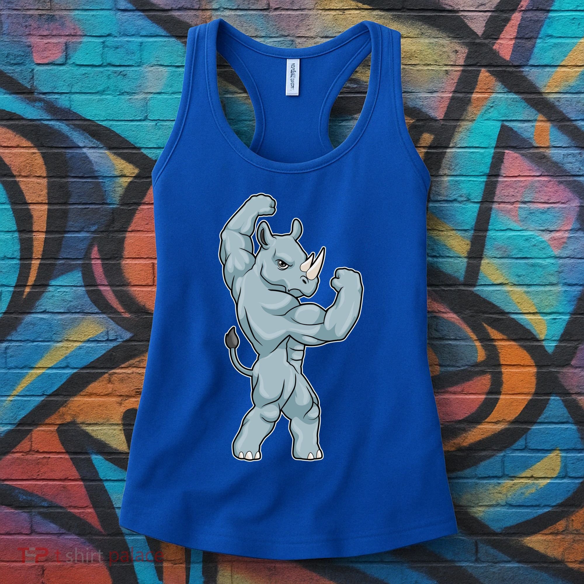 Rhino Bodybuilder Bodybuilding Sports Gift Women's Tank Top