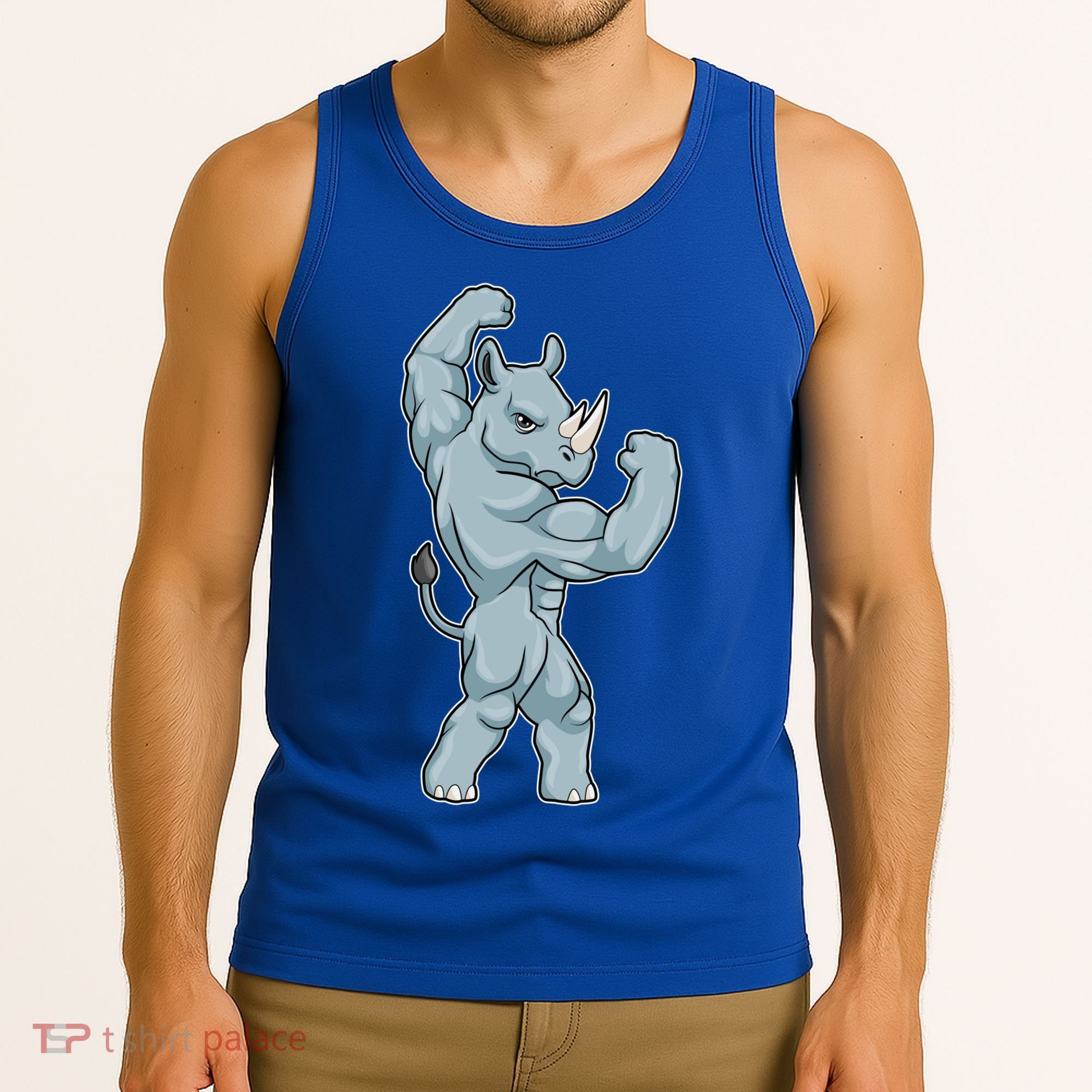 Rhino Bodybuilder Bodybuilding Sports Gift Tank Top