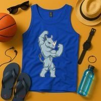 Rhino Bodybuilder Bodybuilding Sports Gift Tank Top thumb 4