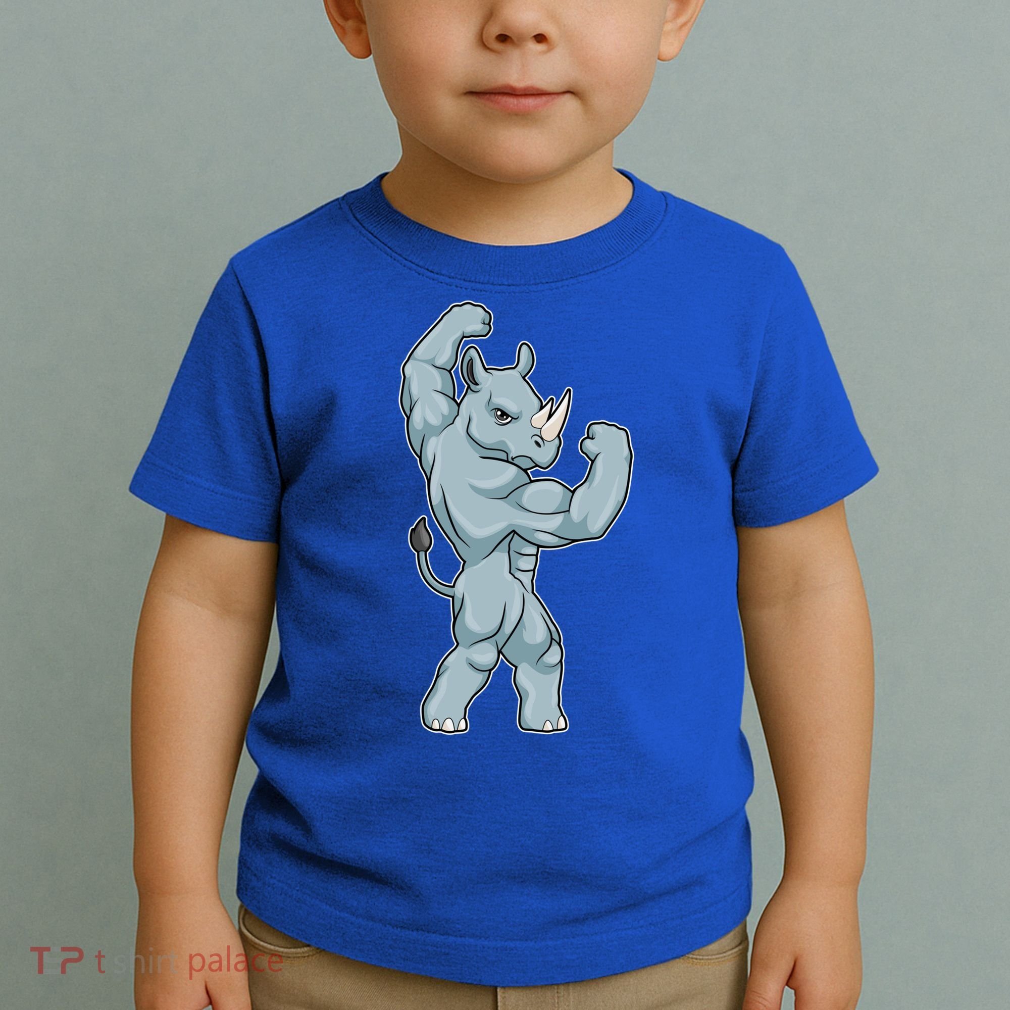 Rhino Bodybuilder Bodybuilding Sports Gift Toddler T-Shirt