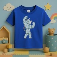 Rhino Bodybuilder Bodybuilding Sports Gift Toddler T-Shirt thumb 3