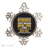Retired Bocce Ball Lover Funny Saying Retiret Cute Gift Ornament thumb 0