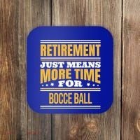 Retired Bocce Ball Lover Funny Saying Retiret Cute Gift Coaster thumb 0