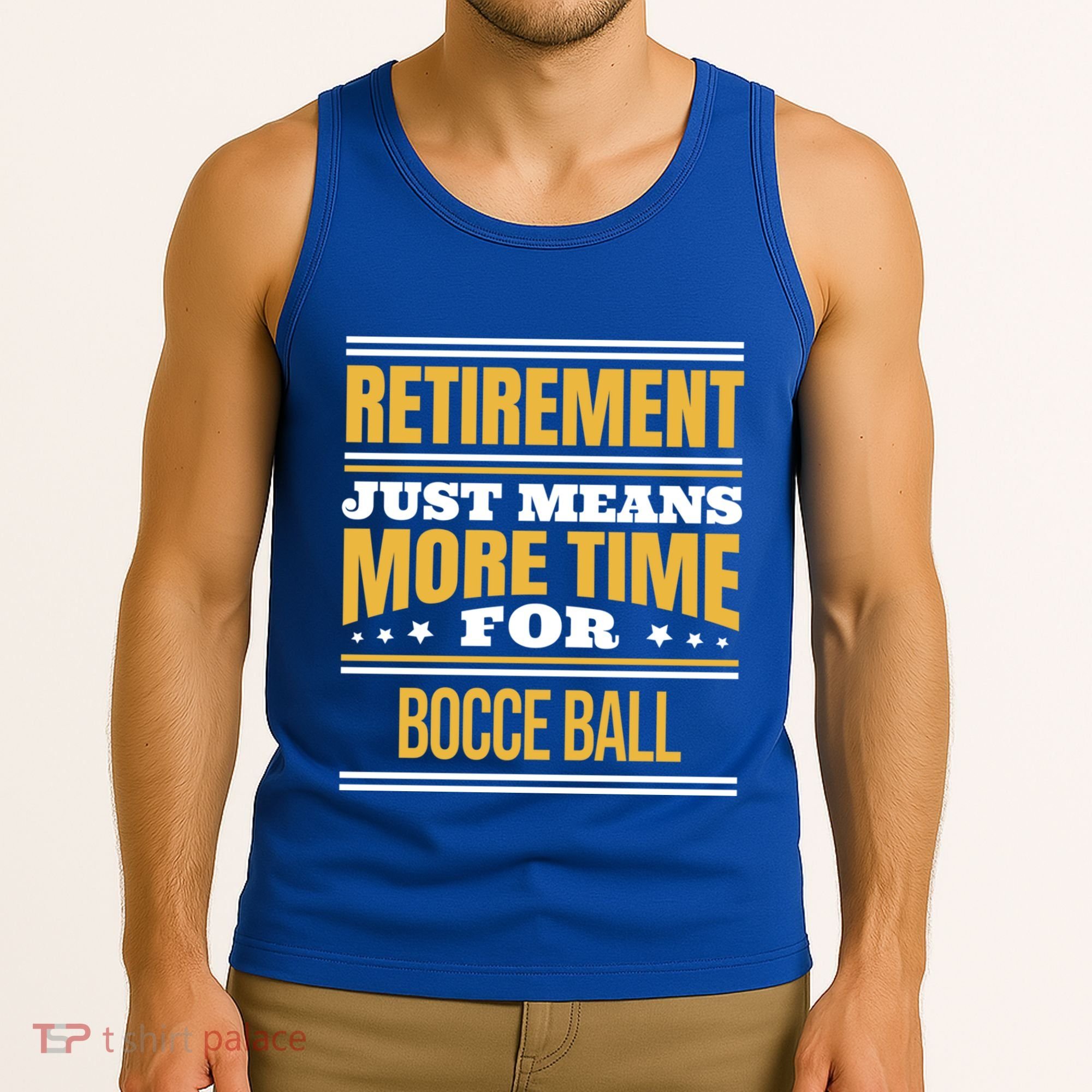 Retired Bocce Ball Lover Funny Saying Retiret Cute Gift Tank Top