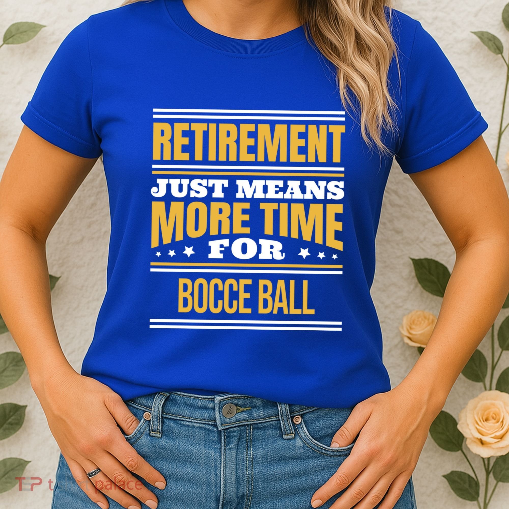 Retired Bocce Ball Lover Funny Saying Retiret Cute Gift Women's T-Shirt