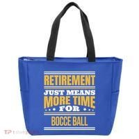 Retired Bocce Ball Lover Funny Saying Retiret Cute Gift Tote Bag thumb 0