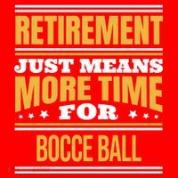 Retired Bocce Ball Lover Funny Saying Retiret Cute Gift Santa Hat thumb 1