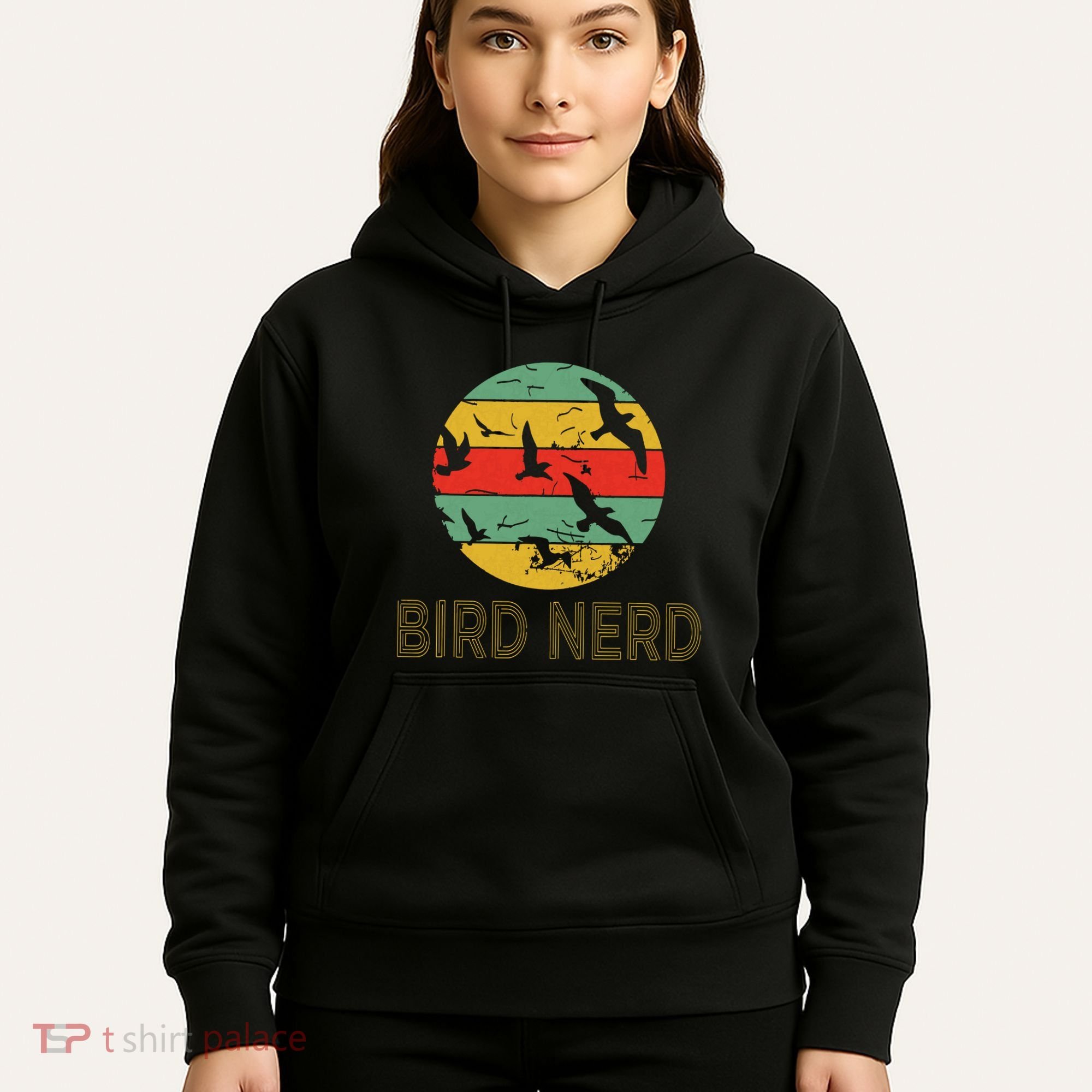 Retro Birding Bird Watching Nerd Funny Bird Watcher Hoodie
