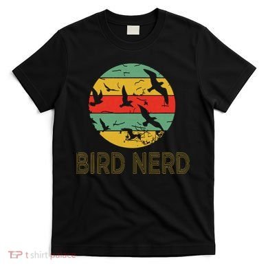 Retro Birding Bird Watching Nerd Funny Bird Watcher T-Shirt