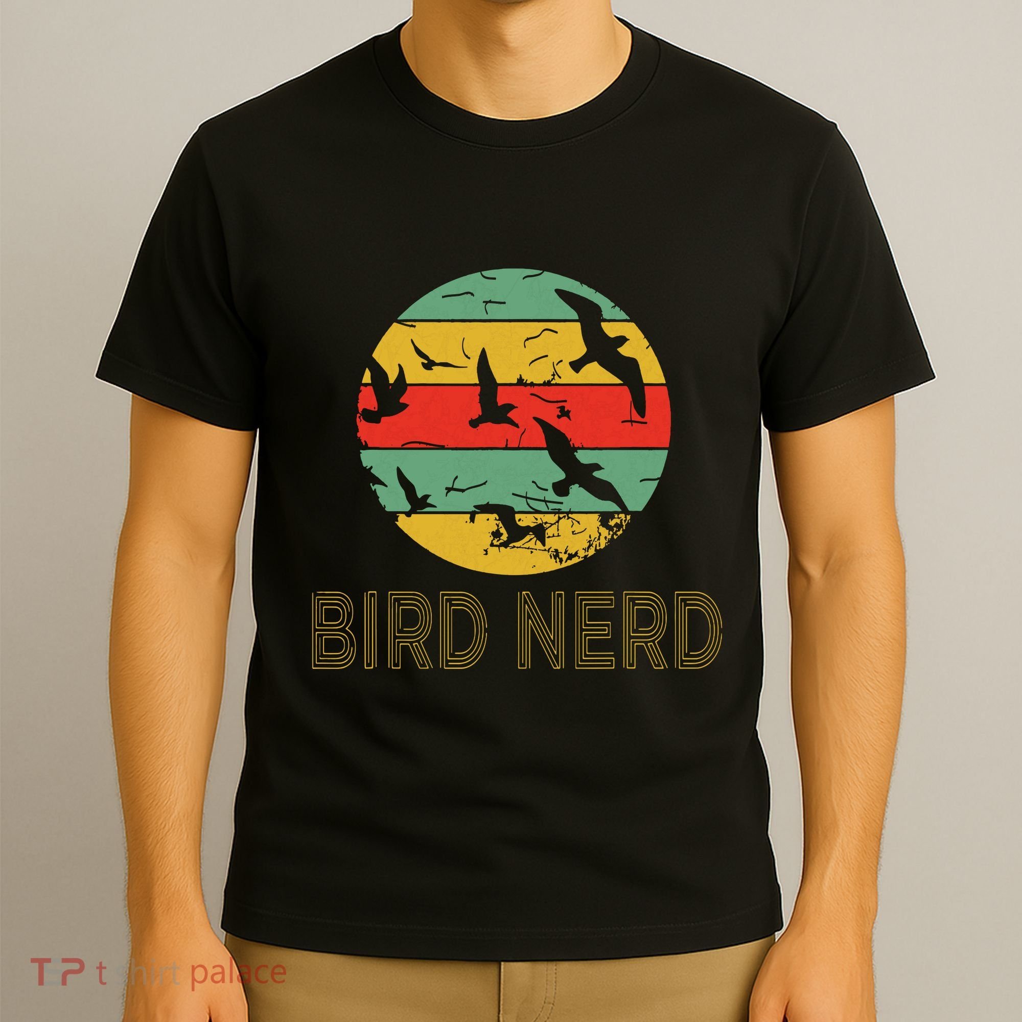 Retro Birding Bird Watching Nerd Funny Bird Watcher T-Shirt