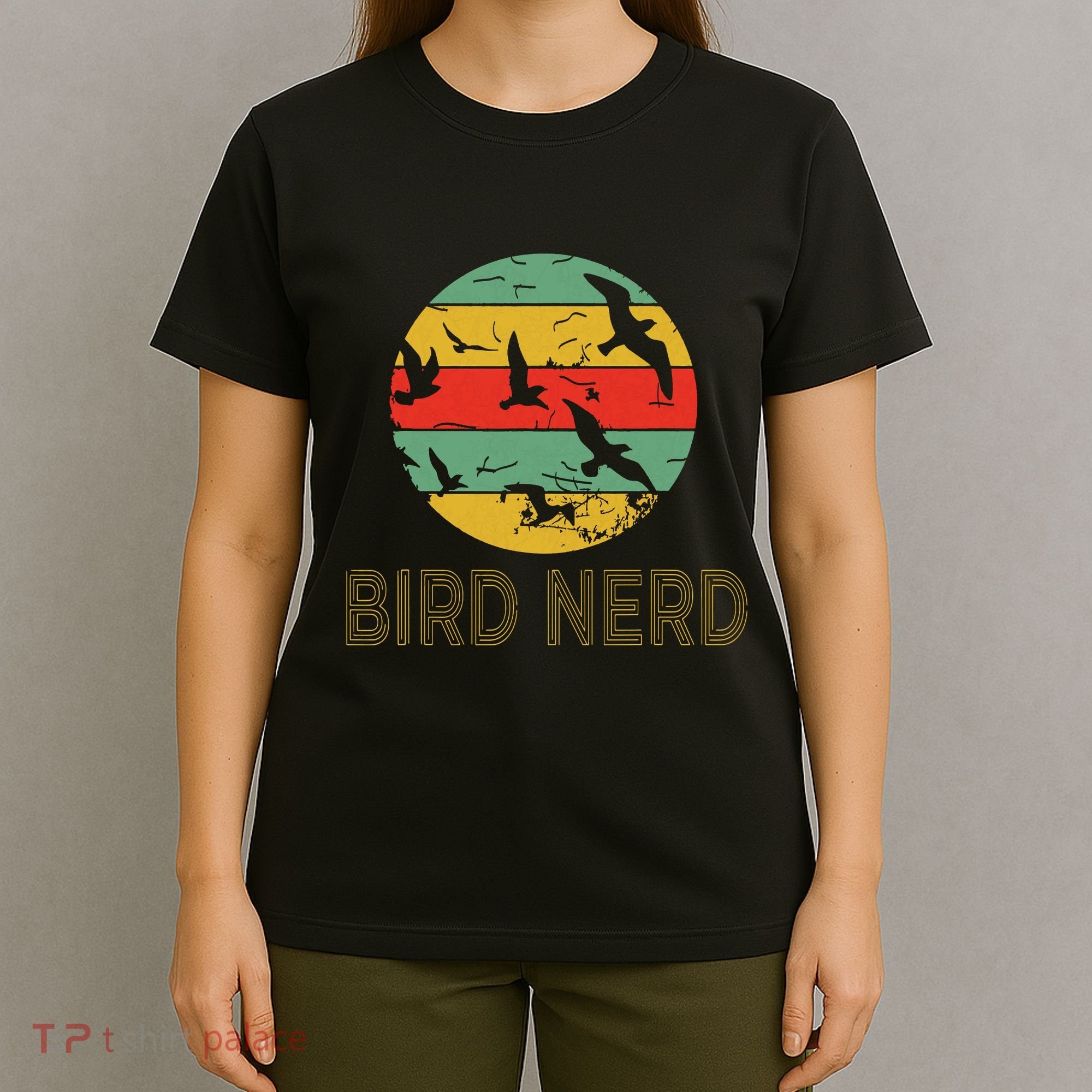 Retro Birding Bird Watching Nerd Funny Bird Watcher T-Shirt