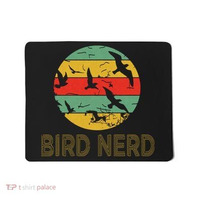 Retro Birding Bird Watching Nerd Funny Bird Watcher Mousepad