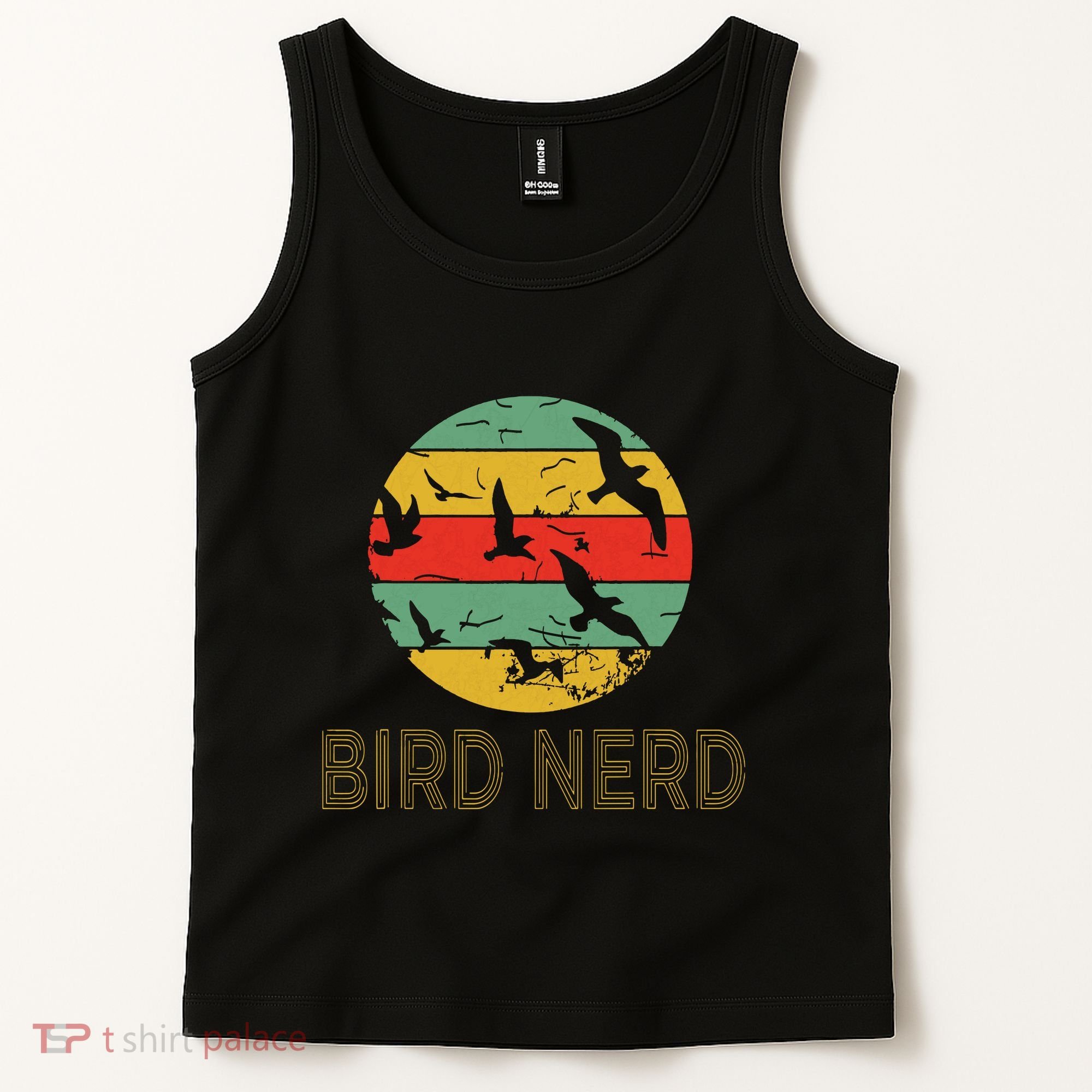Retro Birding Bird Watching Nerd Funny Bird Watcher Tank Top