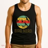 Retro Birding Bird Watching Nerd Funny Bird Watcher Tank Top thumb 3