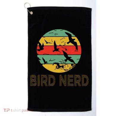 Retro Birding Bird Watching Nerd Funny Bird Watcher Golf Towel