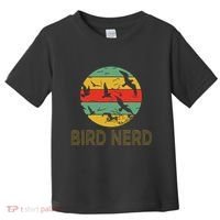 Retro Birding Bird Watching Nerd Funny Bird Watcher Toddler T-Shirt thumb 0