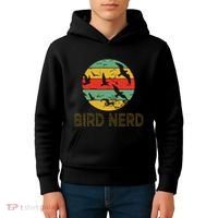 Retro Birding Bird Watching Nerd Funny Bird Watcher Kids Hoodie thumb 4