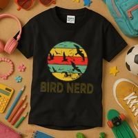 Retro Birding Bird Watching Nerd Funny Bird Watcher Kids T-Shirt thumb 3