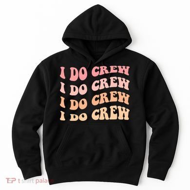 Retro Batch Bachelorette Party Outfit Cute I Do Crew Hoodie