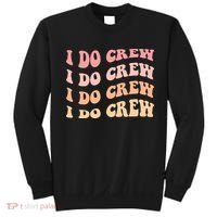 Retro Batch Bachelorette Party Outfit Cute I Do Crew Sweatshirt thumb 0