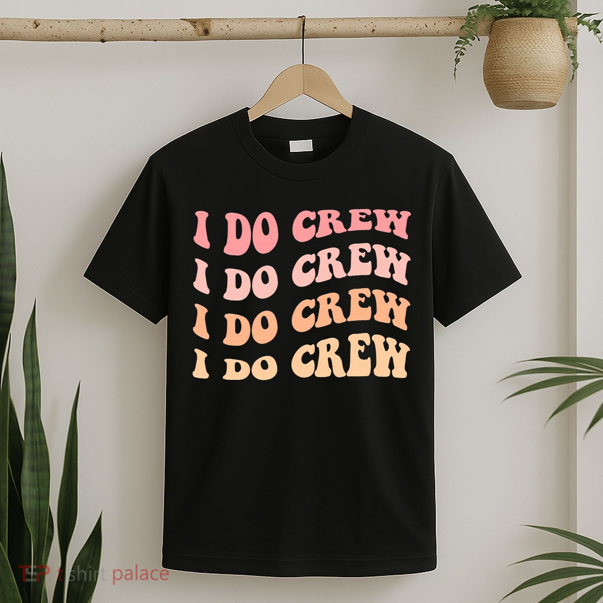 Retro Batch Bachelorette Party Outfit Cute I Do Crew T-Shirt