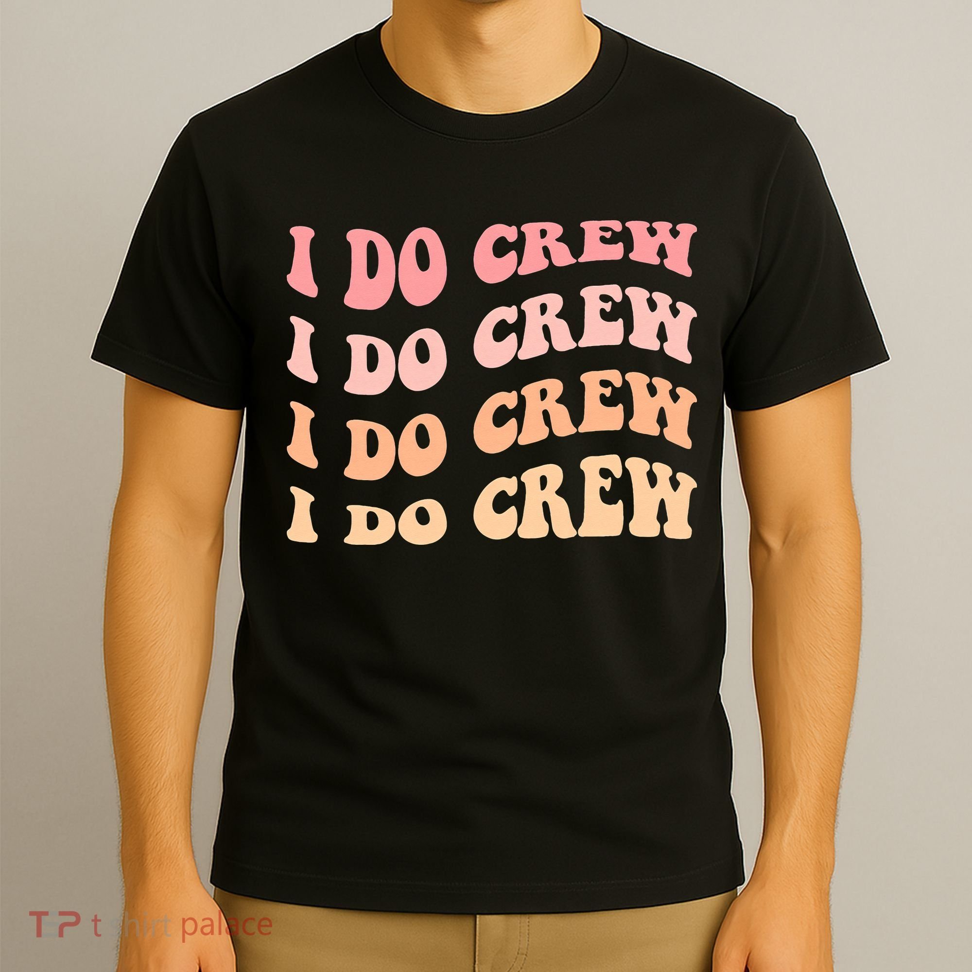 Retro Batch Bachelorette Party Outfit Cute I Do Crew T-Shirt