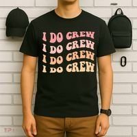 Retro Batch Bachelorette Party Outfit Cute I Do Crew T-Shirt thumb 6