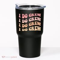 Retro Batch Bachelorette Party Outfit Cute I Do Crew Tumbler thumb 0