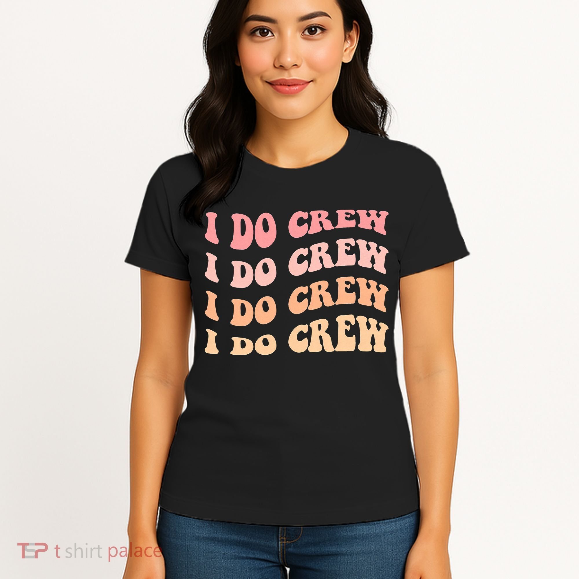 Retro Batch Bachelorette Party Outfit Cute I Do Crew Women's T-Shirt