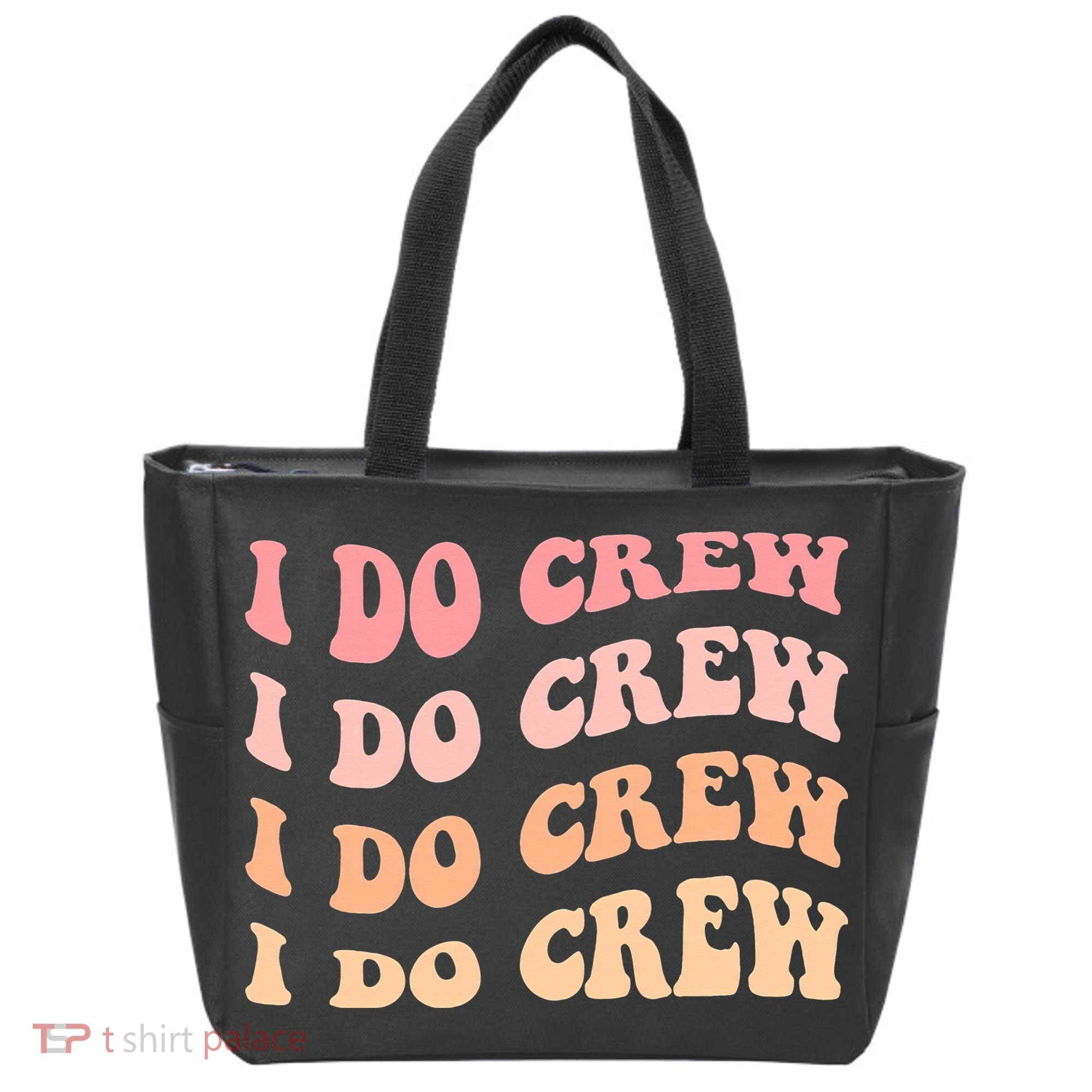 Retro Batch Bachelorette Party Outfit Cute I Do Crew Tote Bag