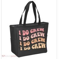 Retro Batch Bachelorette Party Outfit Cute I Do Crew Tote Bag thumb 2