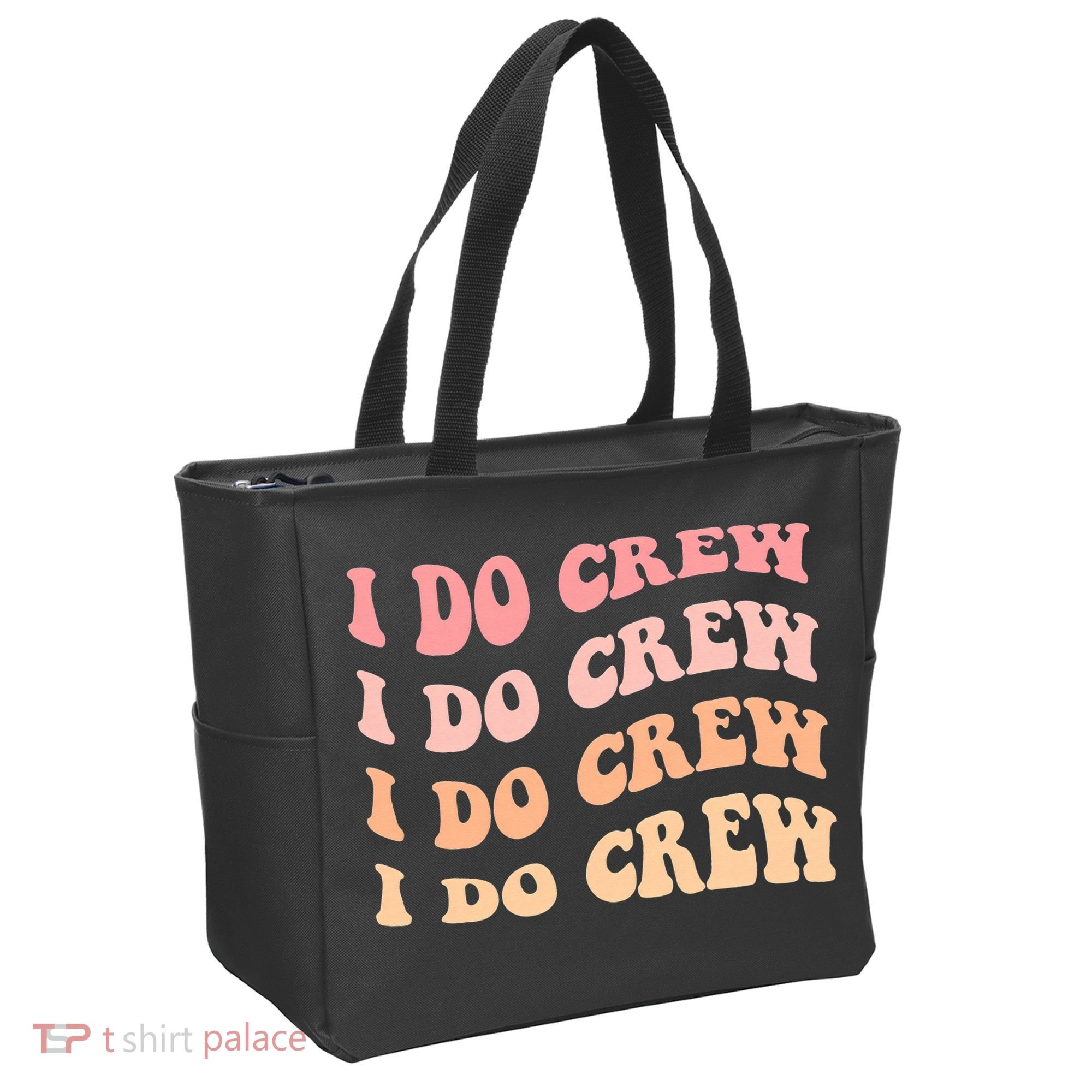 Retro Batch Bachelorette Party Outfit Cute I Do Crew Tote Bag