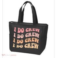 Retro Batch Bachelorette Party Outfit Cute I Do Crew Tote Bag thumb 3