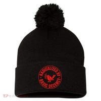 Radicalized By Basic Decency Political Activist Liberal Protester Pom Pom 12in Knit Beanie thumb 0