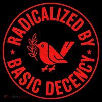 Radicalized By Basic Decency Political Activist Liberal Protester Toddler Hoodie thumb 2