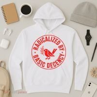 Radicalized By Basic Decency Political Activist Liberal Protester Hoodie thumb 3