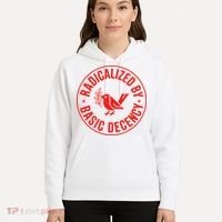 Radicalized By Basic Decency Political Activist Liberal Protester Hoodie thumb 5