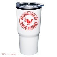 Radicalized By Basic Decency Political Activist Liberal Protester Tumbler thumb 0
