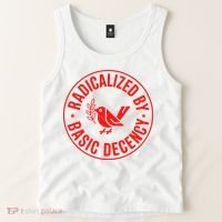 Radicalized By Basic Decency Political Activist Liberal Protester Tank Top thumb 2