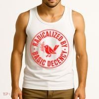 Radicalized By Basic Decency Political Activist Liberal Protester Tank Top thumb 3