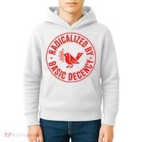 Radicalized By Basic Decency Political Activist Liberal Protester Kids Hoodie thumb 4