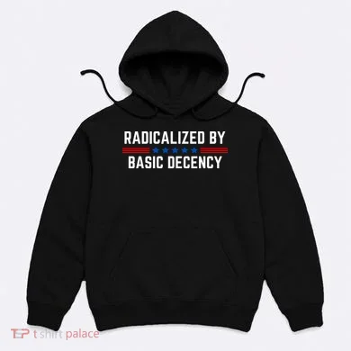 Radicalized By Basic Decency Funny Quote Hoodie
