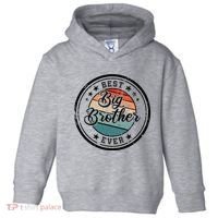 Retro Best Big Brother Ever Big Brother Toddler Hoodie thumb 0